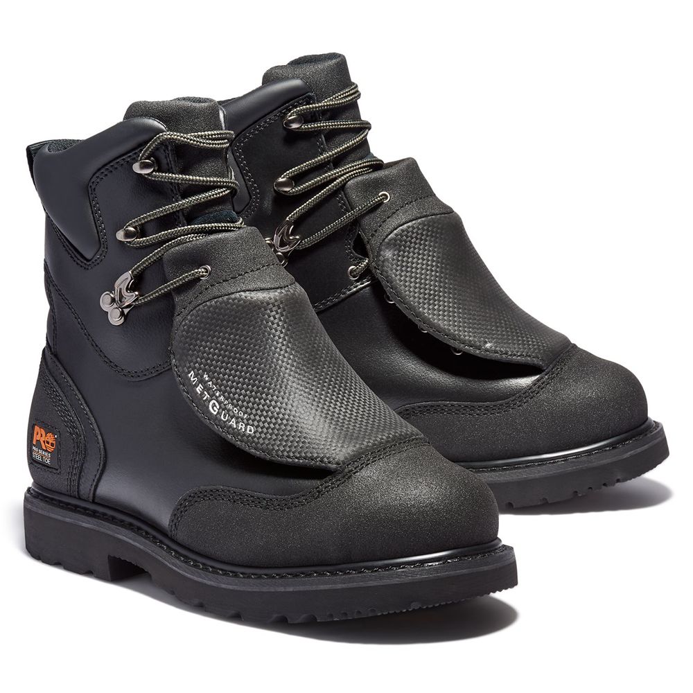 Botas de Trabajo Timberland Hombre Pro® Met Guard 8\" Steel Toe Negras - Chile GOF-289756